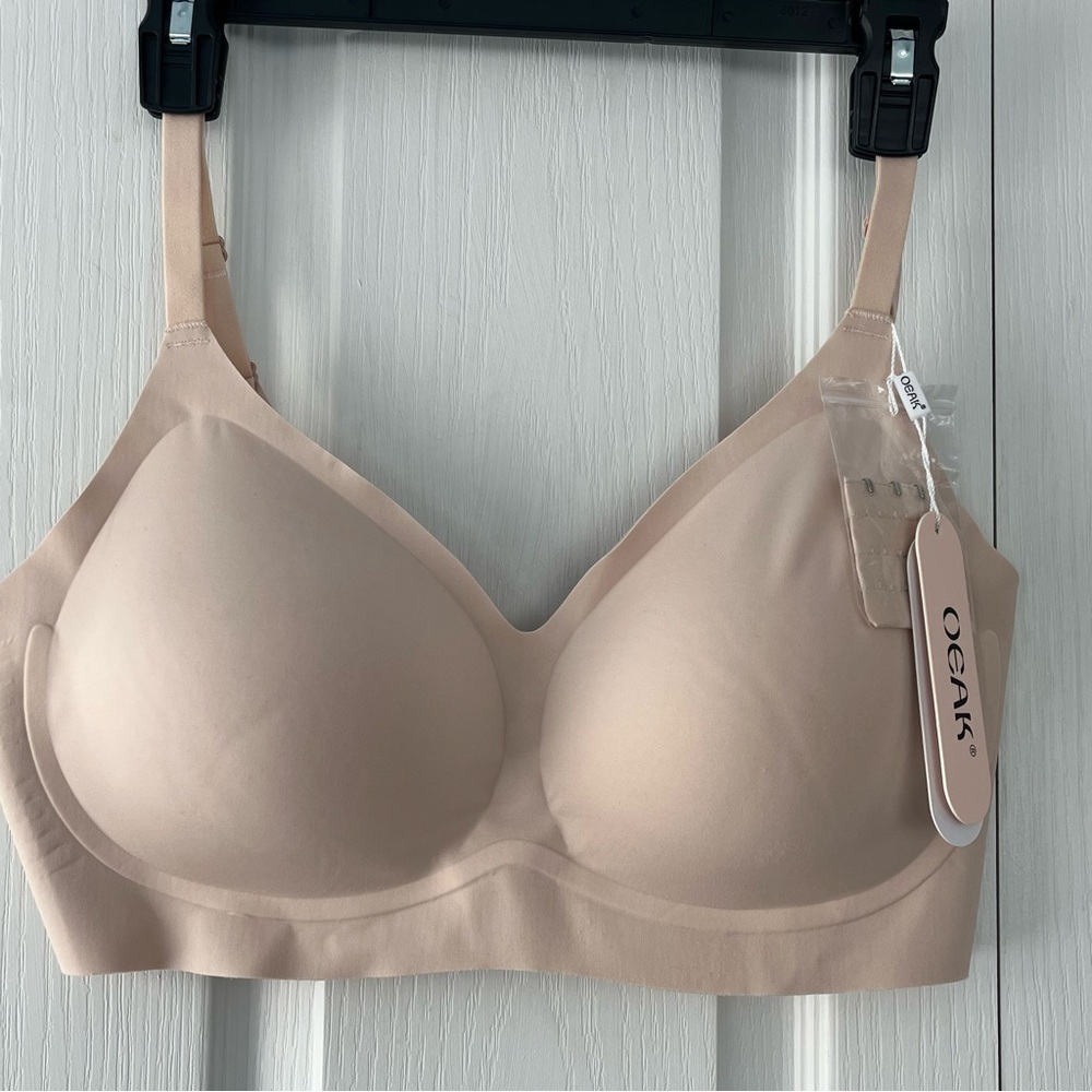 OEAK Nude Wireless V Push Up T-Shirt Bra Women's Size 2XL seamless and soft NWT